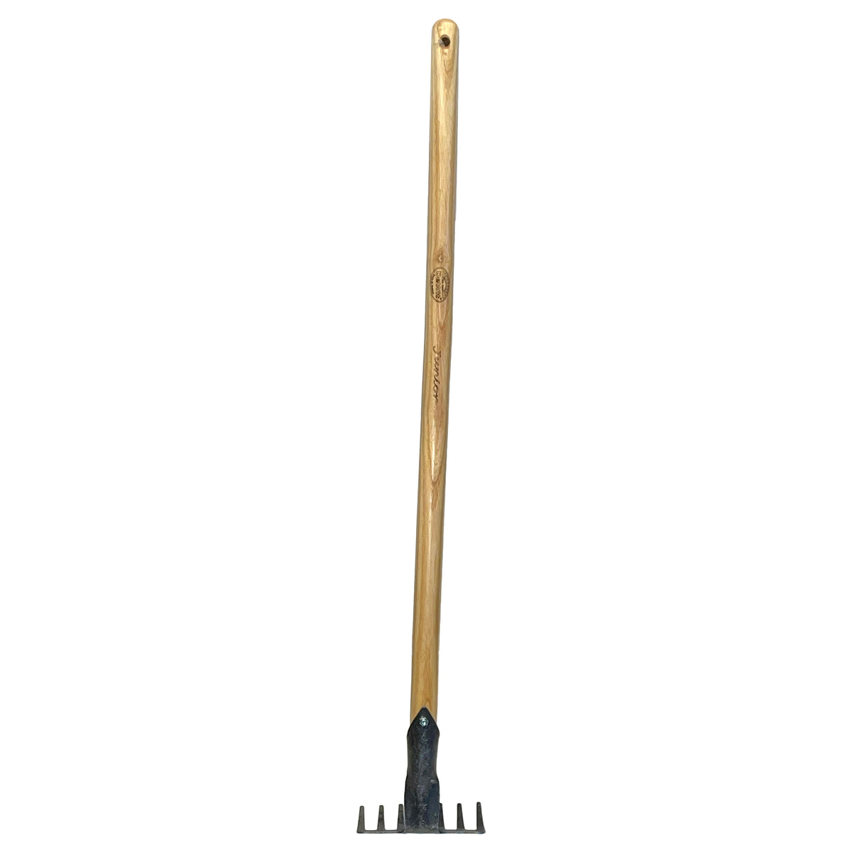 DeWit Junior Garden Rake w/Long Handle, Head: 5&quot;L x 2.5&quot;WTotal: 32&quot;L