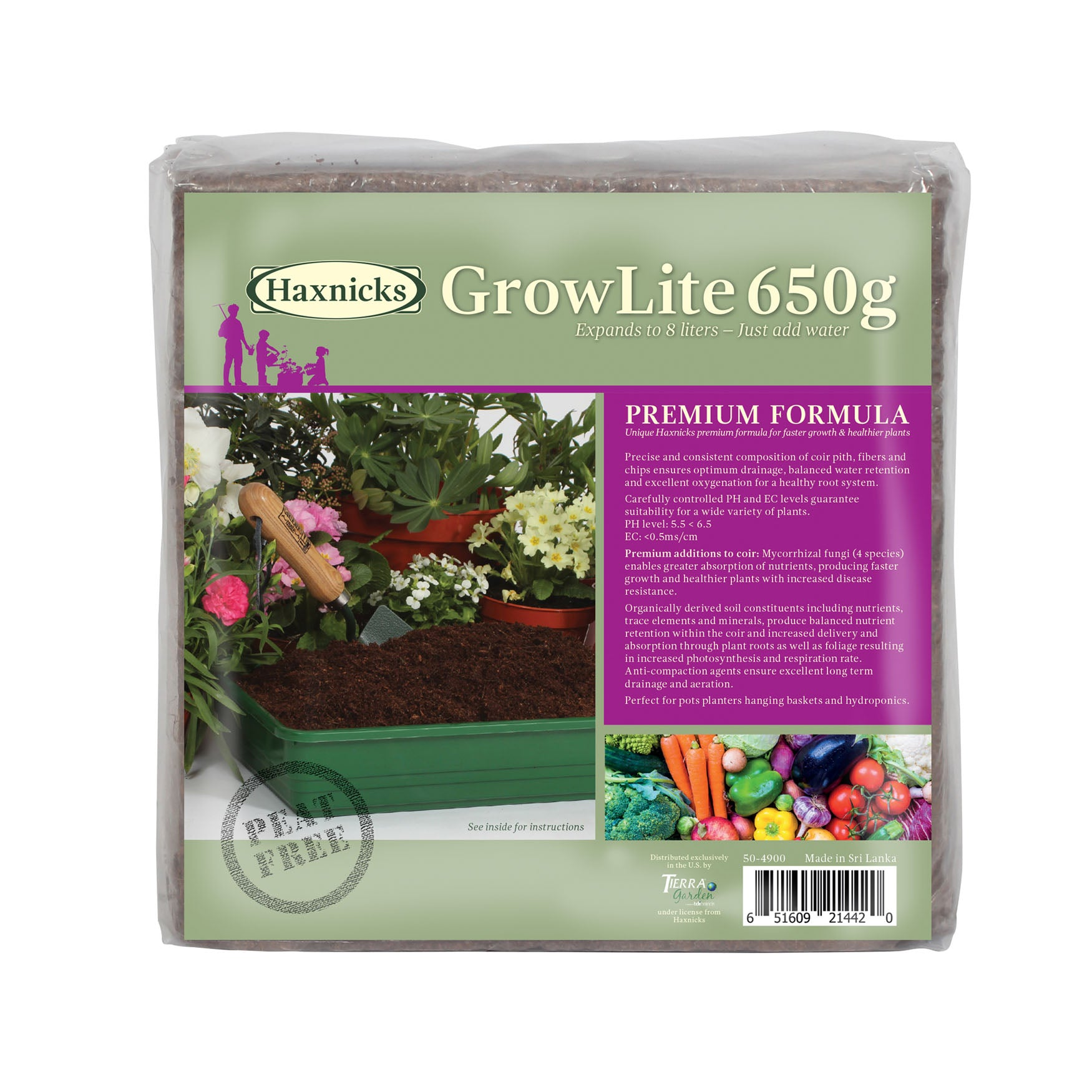 Coir Growing Medium 650G Block