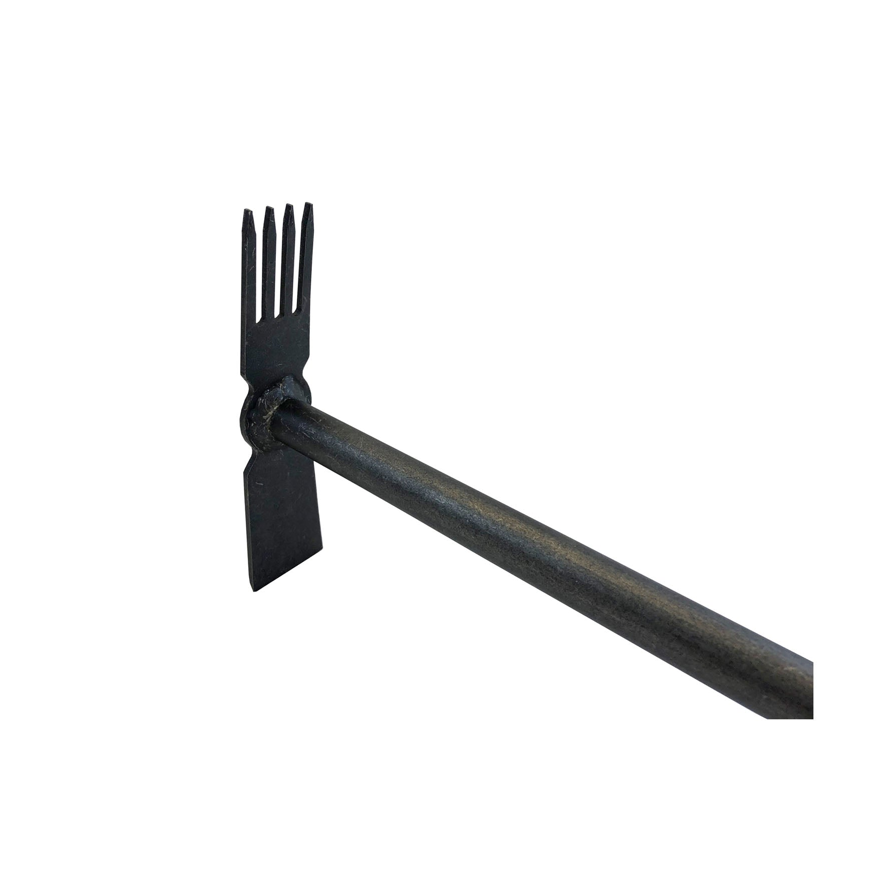 DeWit Comby 4-Tine Cultivator and Hoe with long handle, boron steel construction.