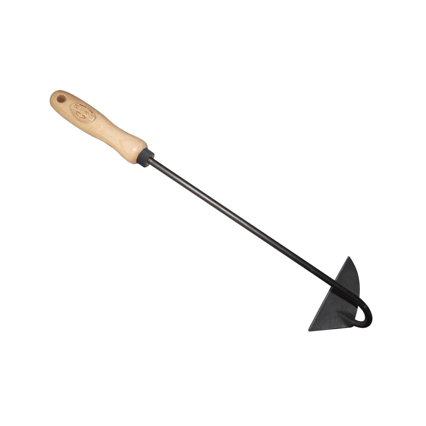 DeWit Hoe - Dutch Right Hand garden tool with crescent-shaped blade and ash handle.