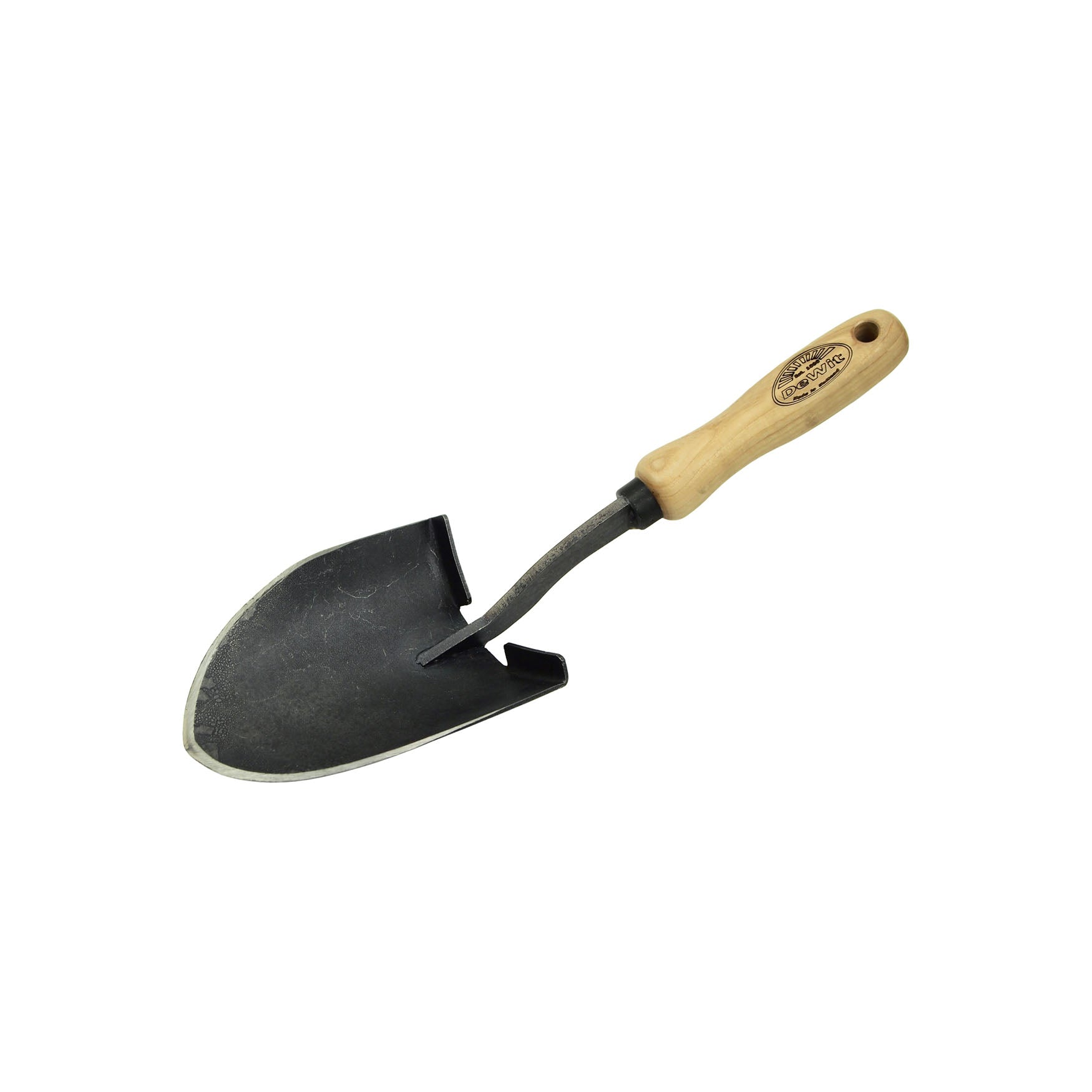 DeWit Mini American Welldone Shovel with short handle and tempered boron steel head.