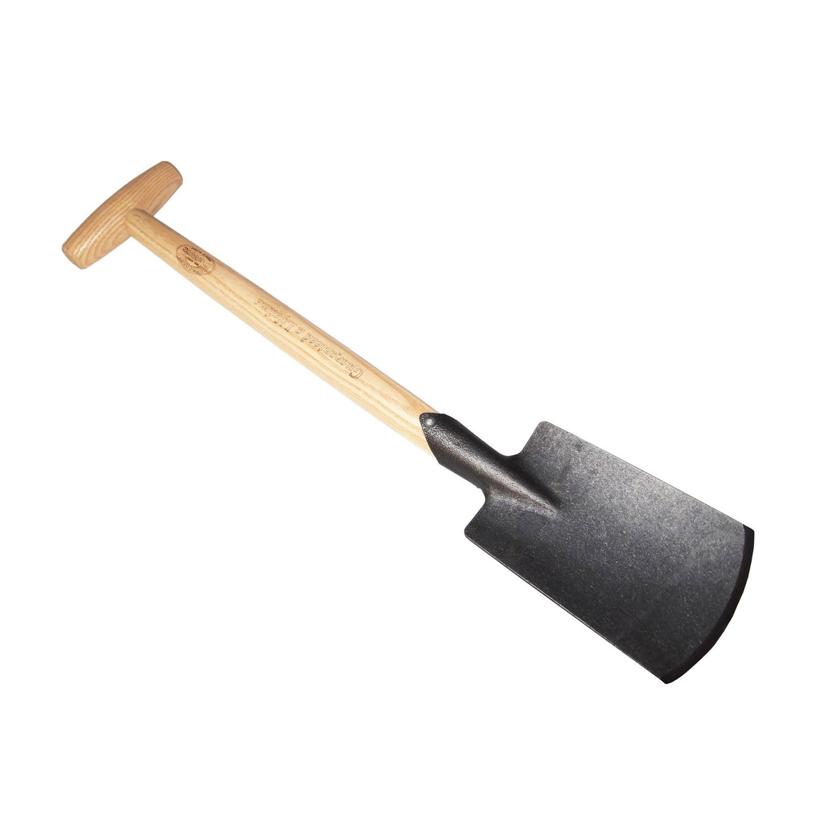 DeWit Spade - Perennial with T-handle, compact tempered boron steel head, and ash handle.