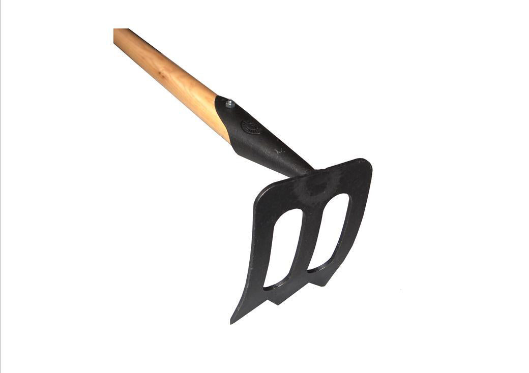 DeWit Spork with Pull Straight Handle, serrated edge, European ash hardwood, Boron steel blade.