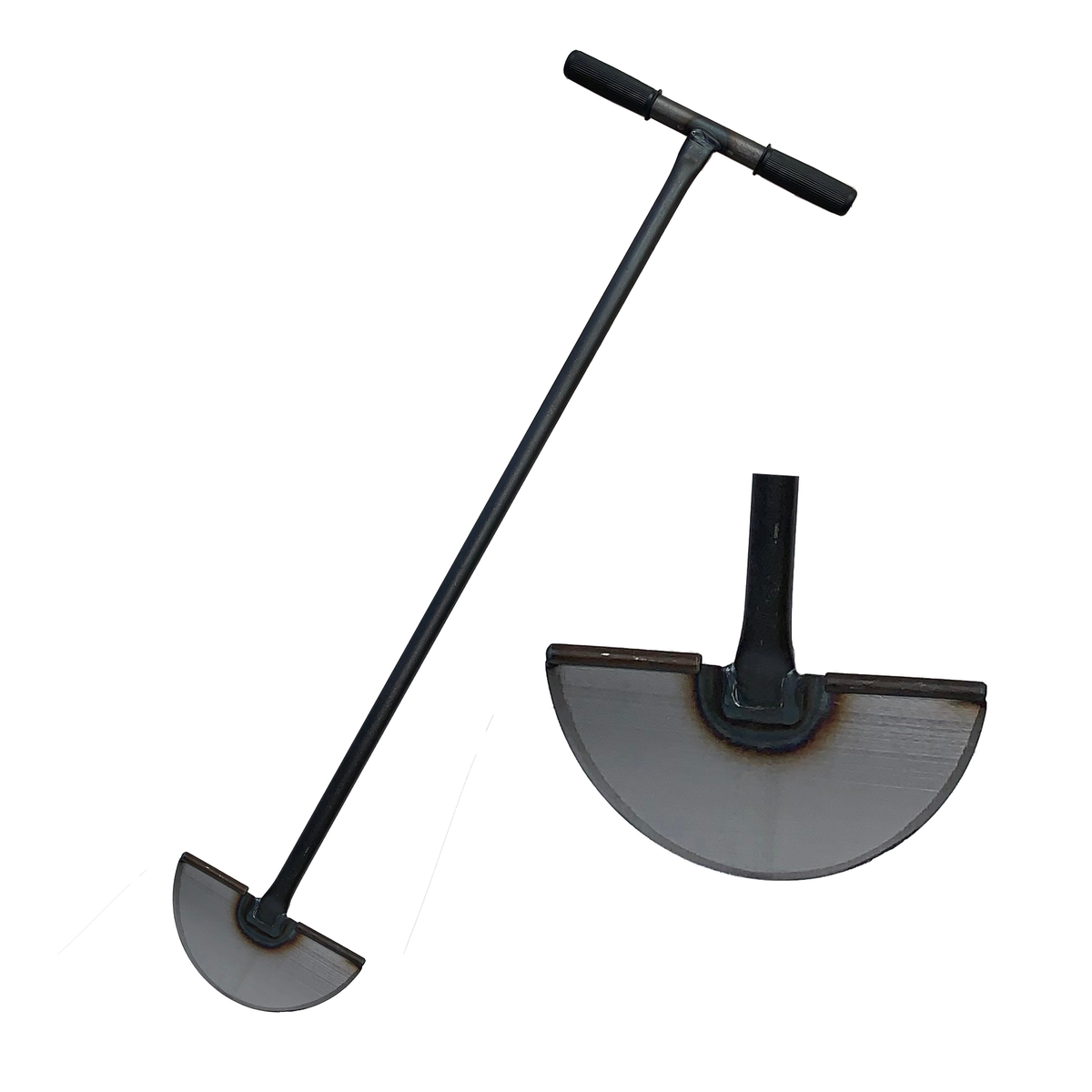 DeWit Steel head Lawn Edger with T-handle and foot step for efficient sod cutting.