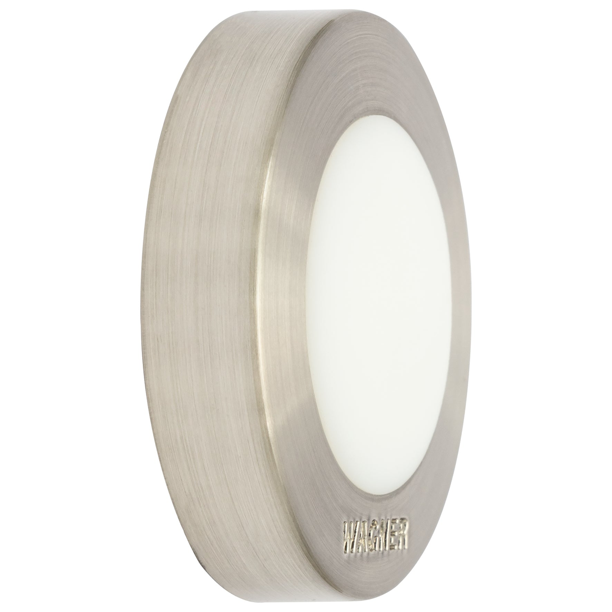 Silver and white wall-mounted door stopper, 1.5&quot; x 1.5&quot; x 0.39&quot;, featuring die-cast zinc and rubber protection.