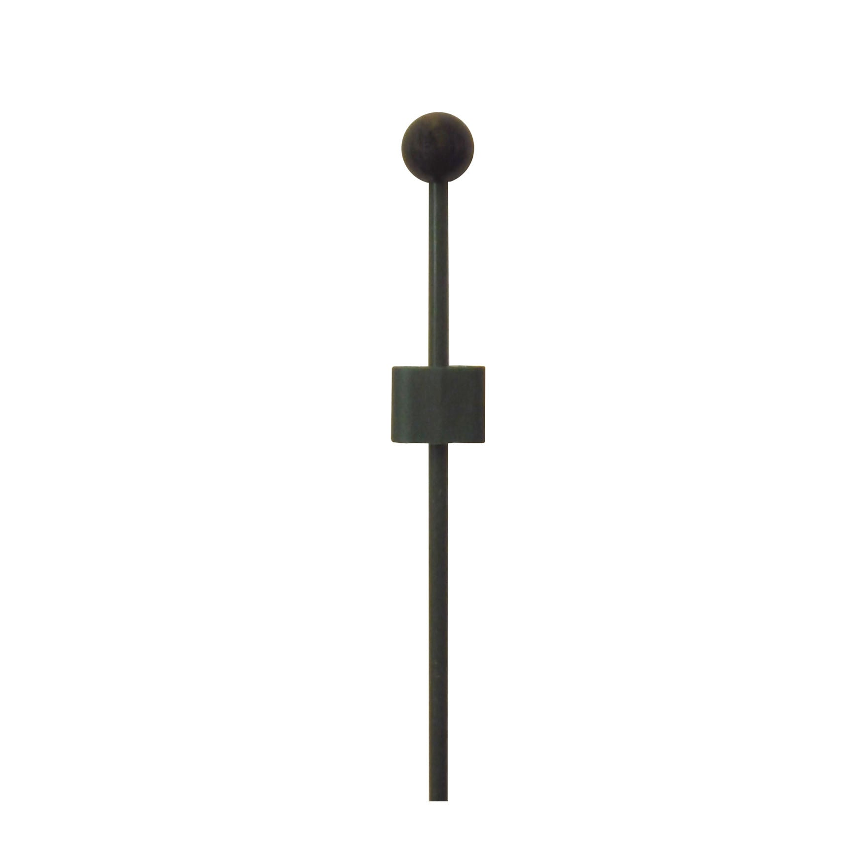 30" Mini Plant Support Stake with coupler and vinyl sleeve, designed for container gardening and indoor plants.