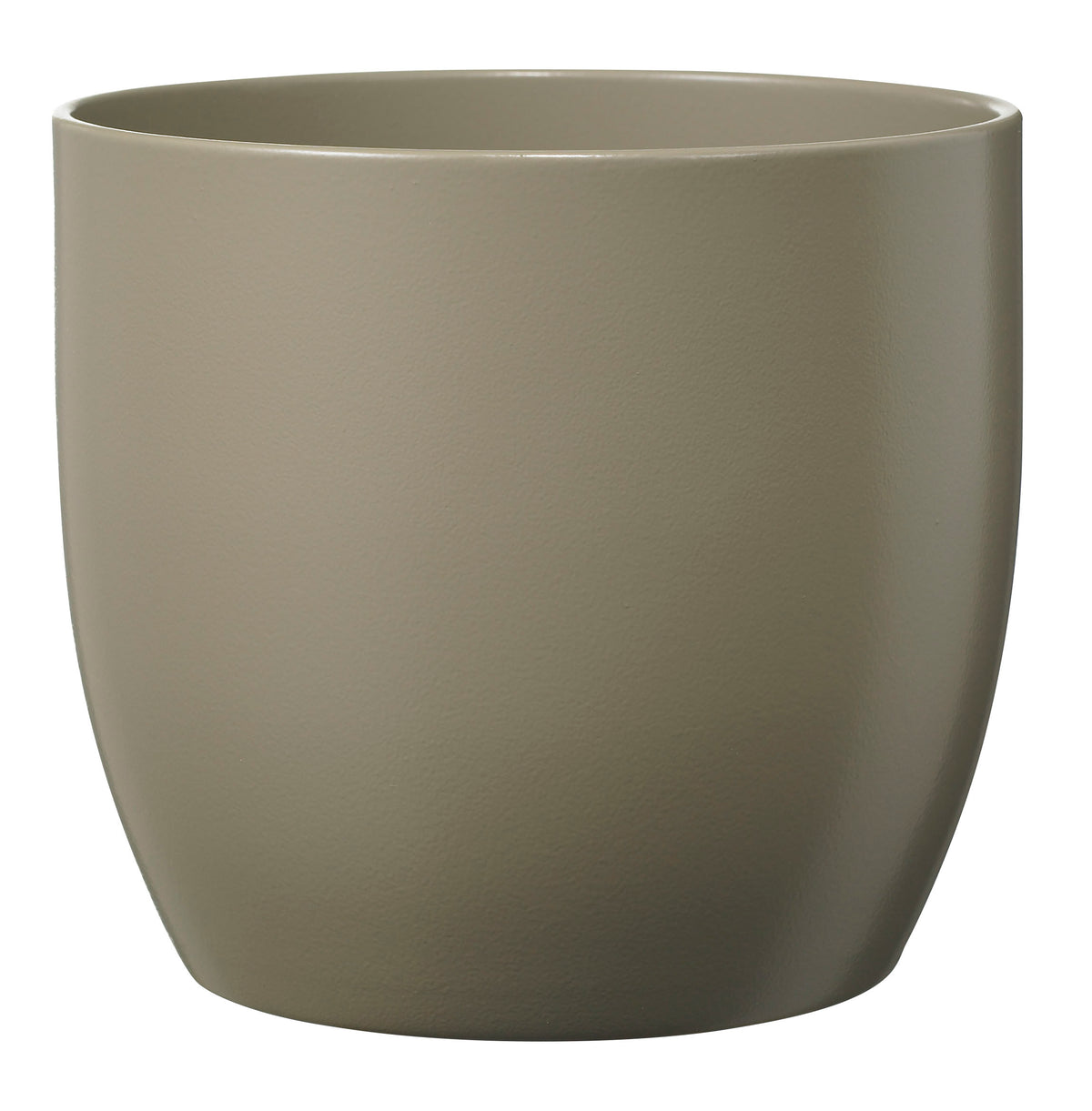 6.3&quot; Matte Light Gray Ceramic Basel Fashion Pot