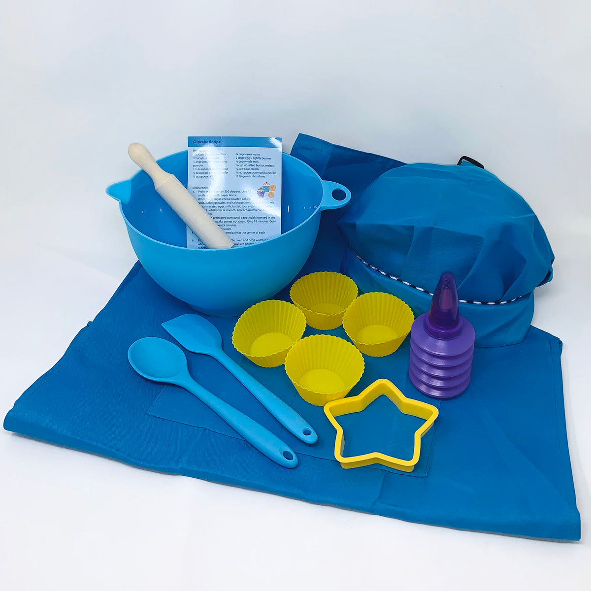 Little Pals 14-Piece Kids Baking Set, Blue - Garden Your Way 