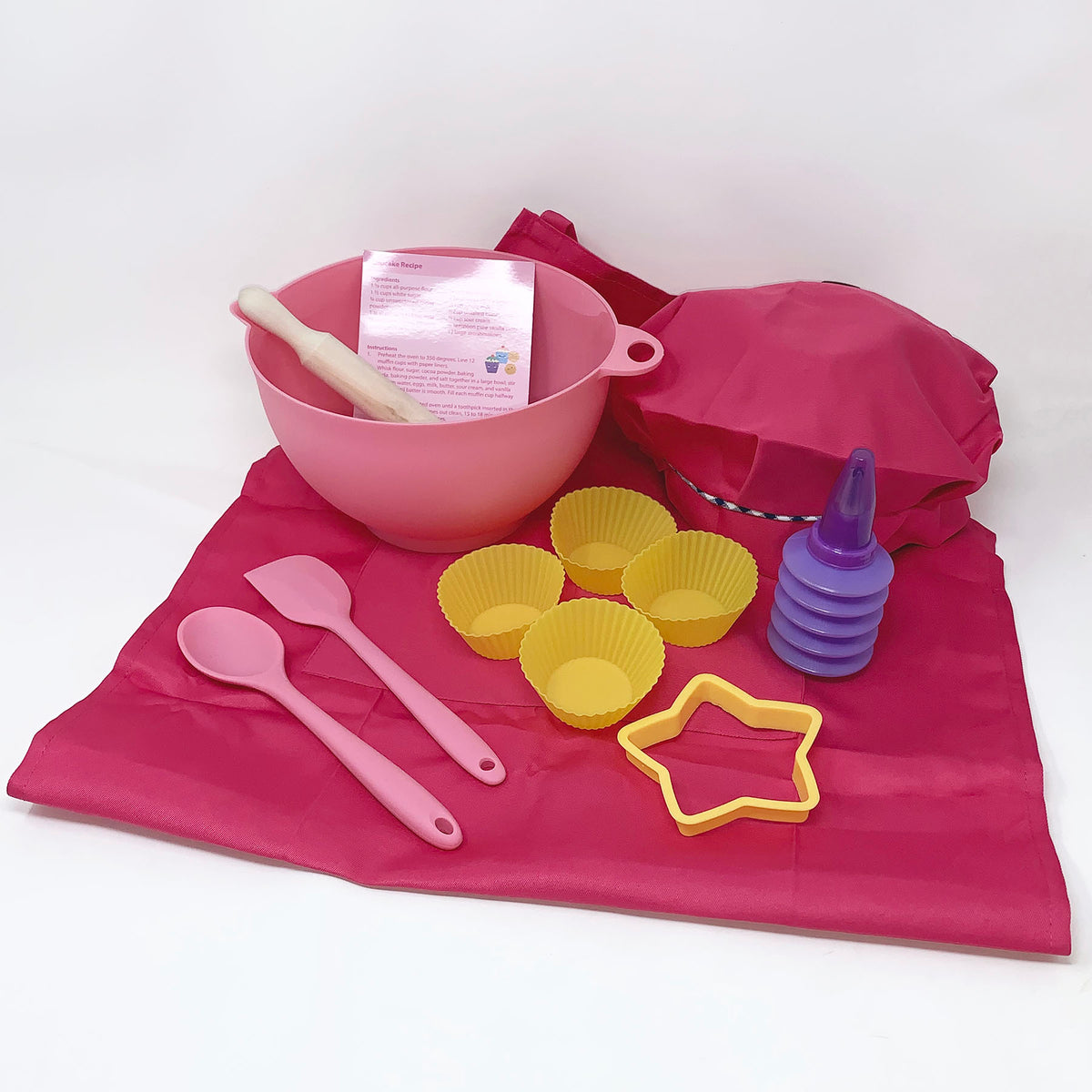 Little Pals 14-Piece Kids Baking Set, Pink - Garden Your Way 