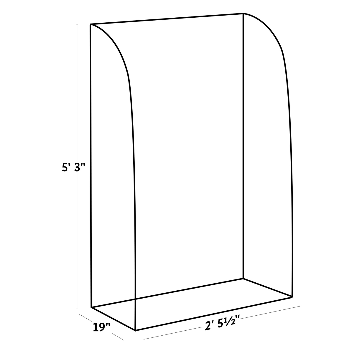 Single Light-Booster Plant House dimensions illustration showing width, height, and depth.