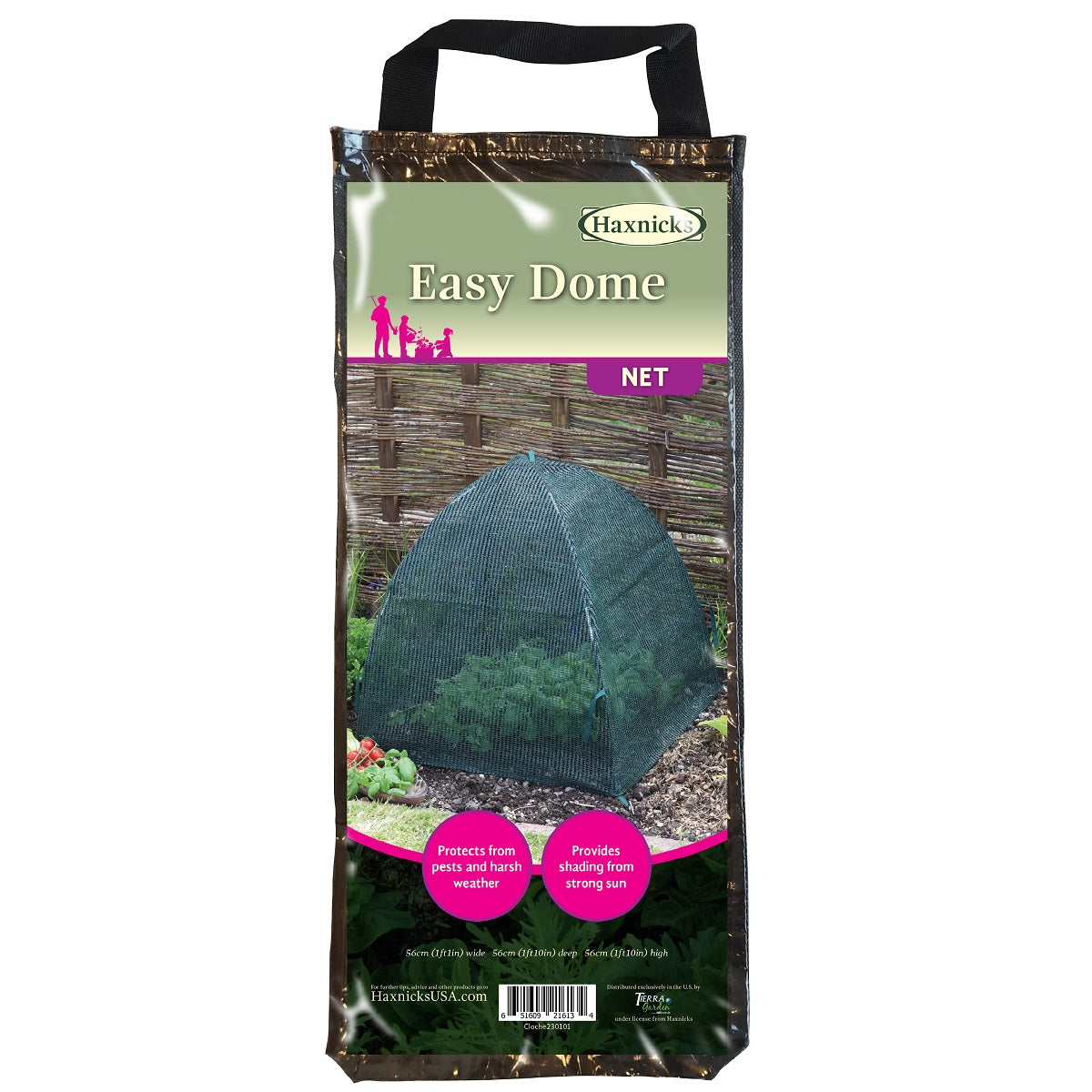 Standard Easy Net Dome Plant Protection Cloche, provides shade and protection, UV-stabilized polyethylene, 22&quot; x 22&quot; x 22&quot;.