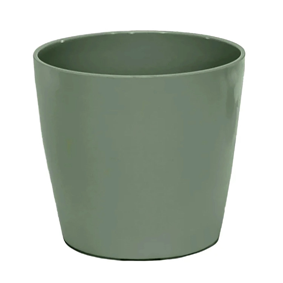 10&quot; Sage Green Round Bamboo Self-Watering Indoor/Outdoor Plant Pot - Eco-Friendly, Biodegradable Pot