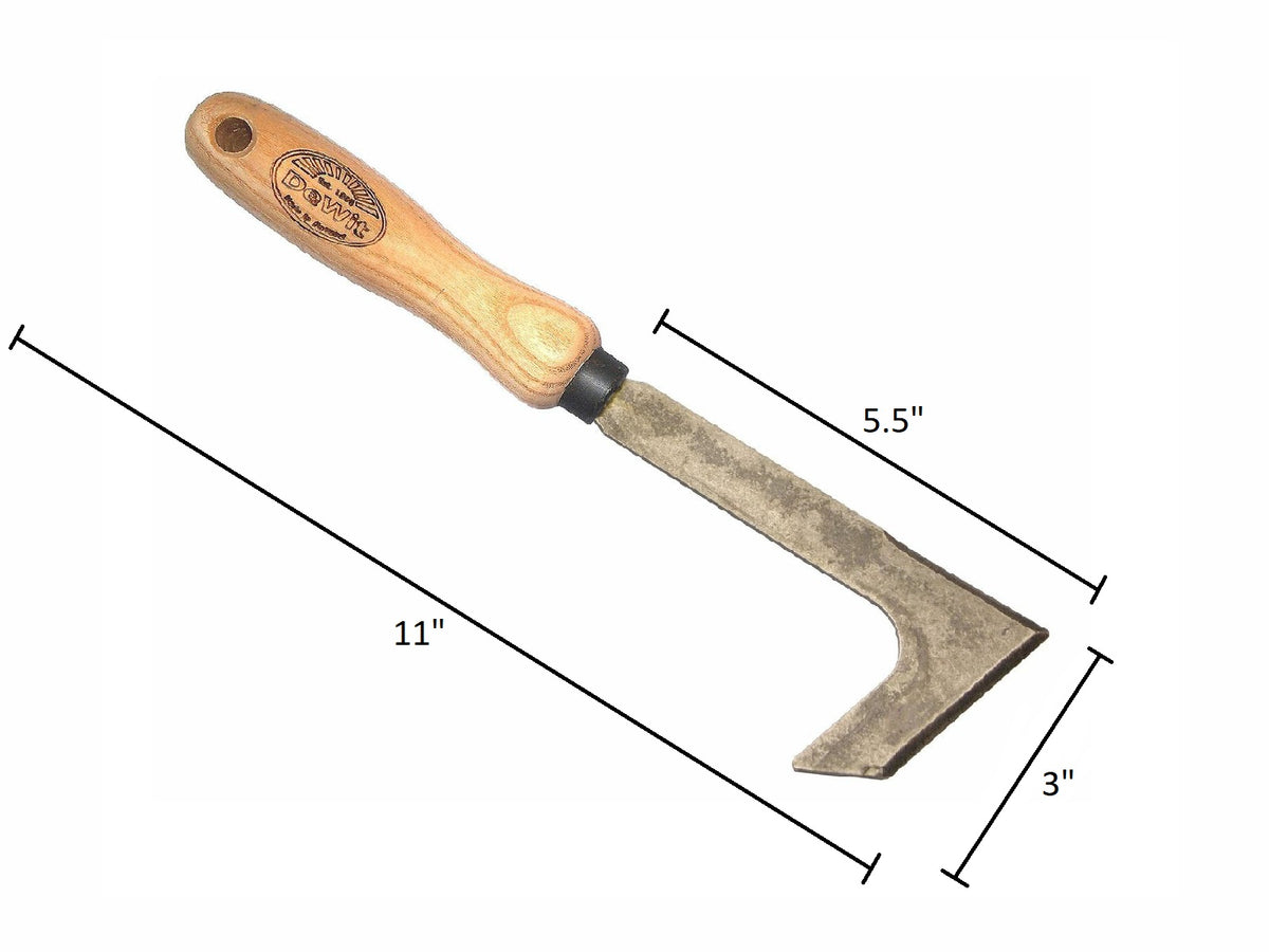 DeWit Patio Knife - Paver Weeding Tool, Head 5.5&quot;L X 3&quot;W Total Length: 11&quot; 0.5 lbs