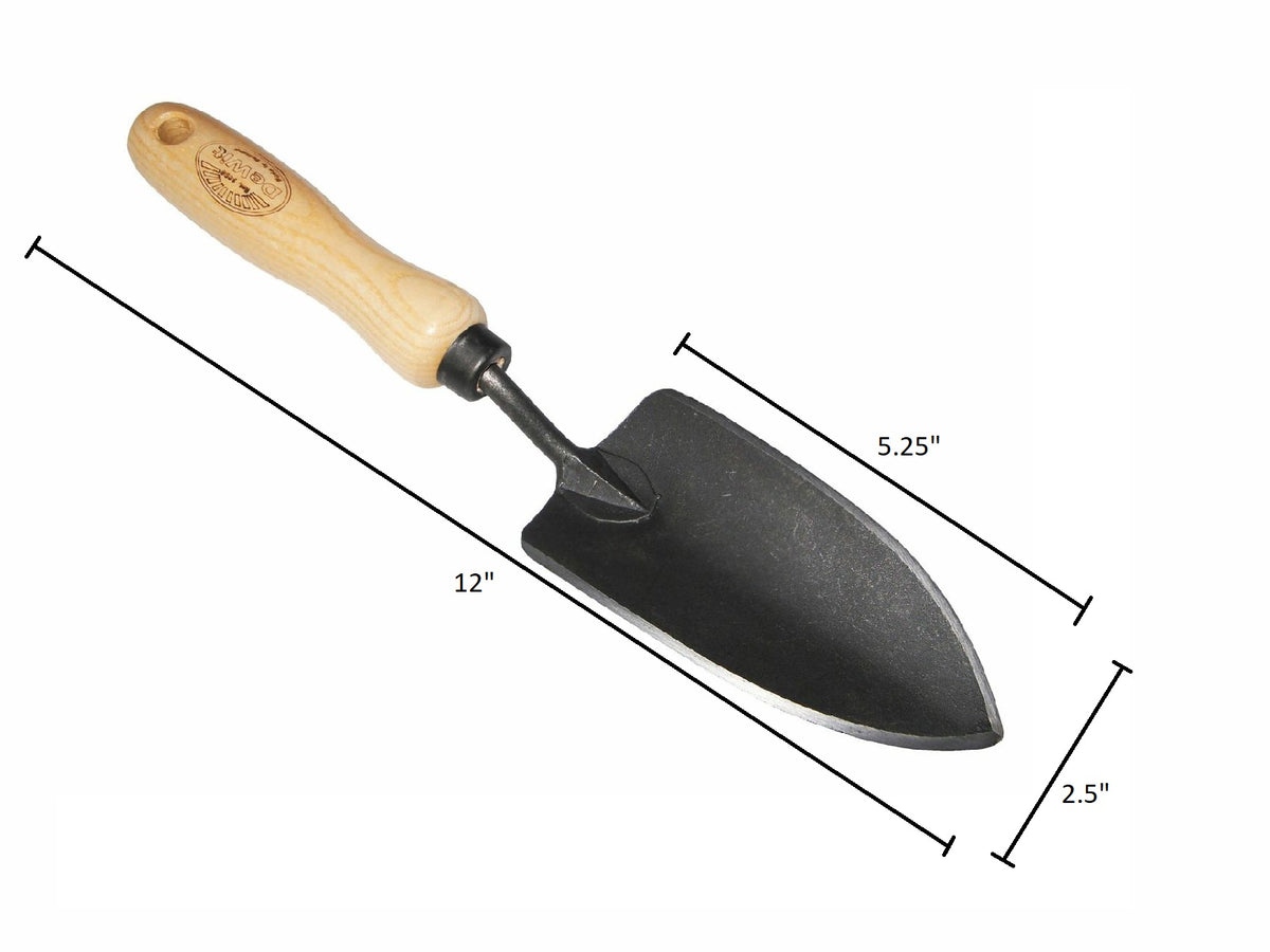 DeWit Small Garden Trowel, Head: 5.25&quot;L x 2.5&quot;W Total: 12&quot;L 0.25lbs