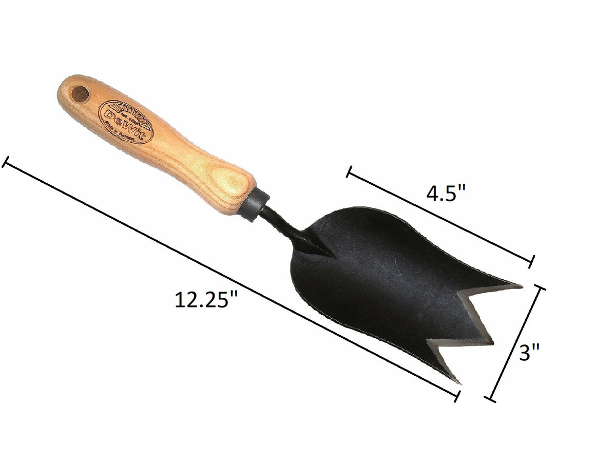 DeWit Tulip Trowel, Head 4.5&quot;L X 3&quot;W Total 12.25&quot; 0.5 lbs