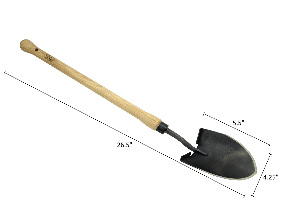 DeWit Mini American Welldone Shovel Drop Grip, Head: 5.5&quot;L x 4&quot;W Total: 26.5&quot;L