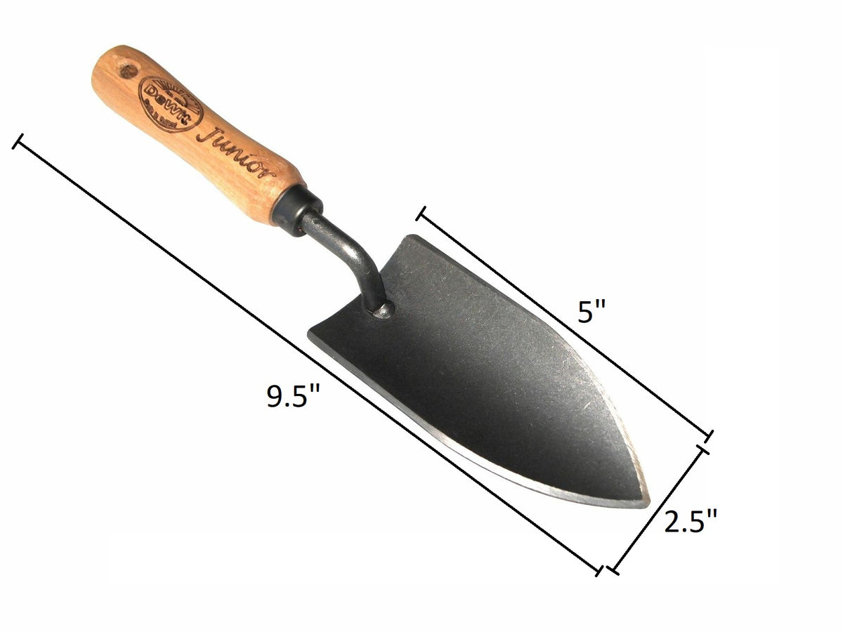 DeWit Junior Planting Trowel, Head: 5&quot;L x 2.5&quot;W Total: 9.5&quot;L