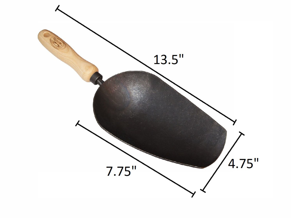 DeWit Garden Scoop Trowel, Head: 7.75&quot;L x 4.75&quot;W Total 13.5&quot;L