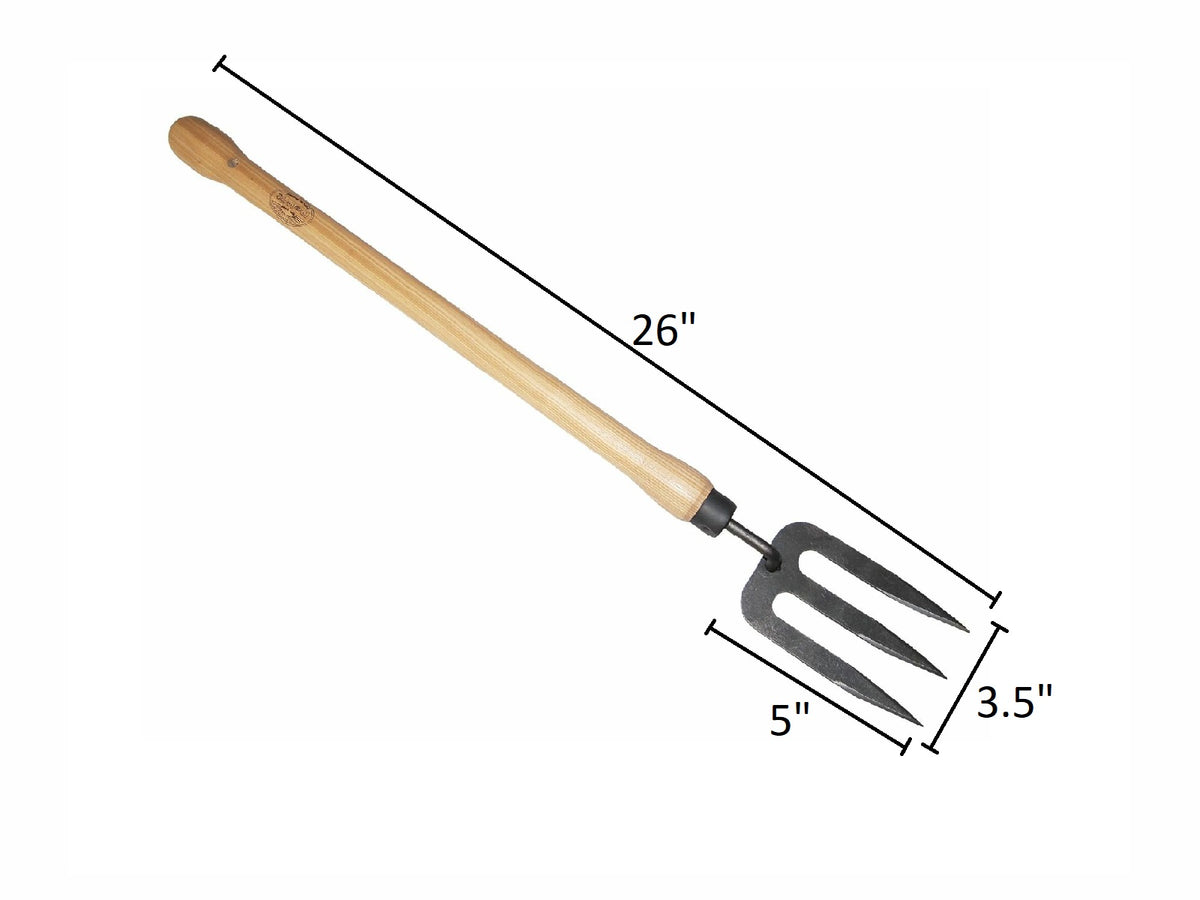 DeWit Drop Grip Fork;  Head: 5&quot;L x 3.5&quot;W Total: 26&quot;L 0.8lbs