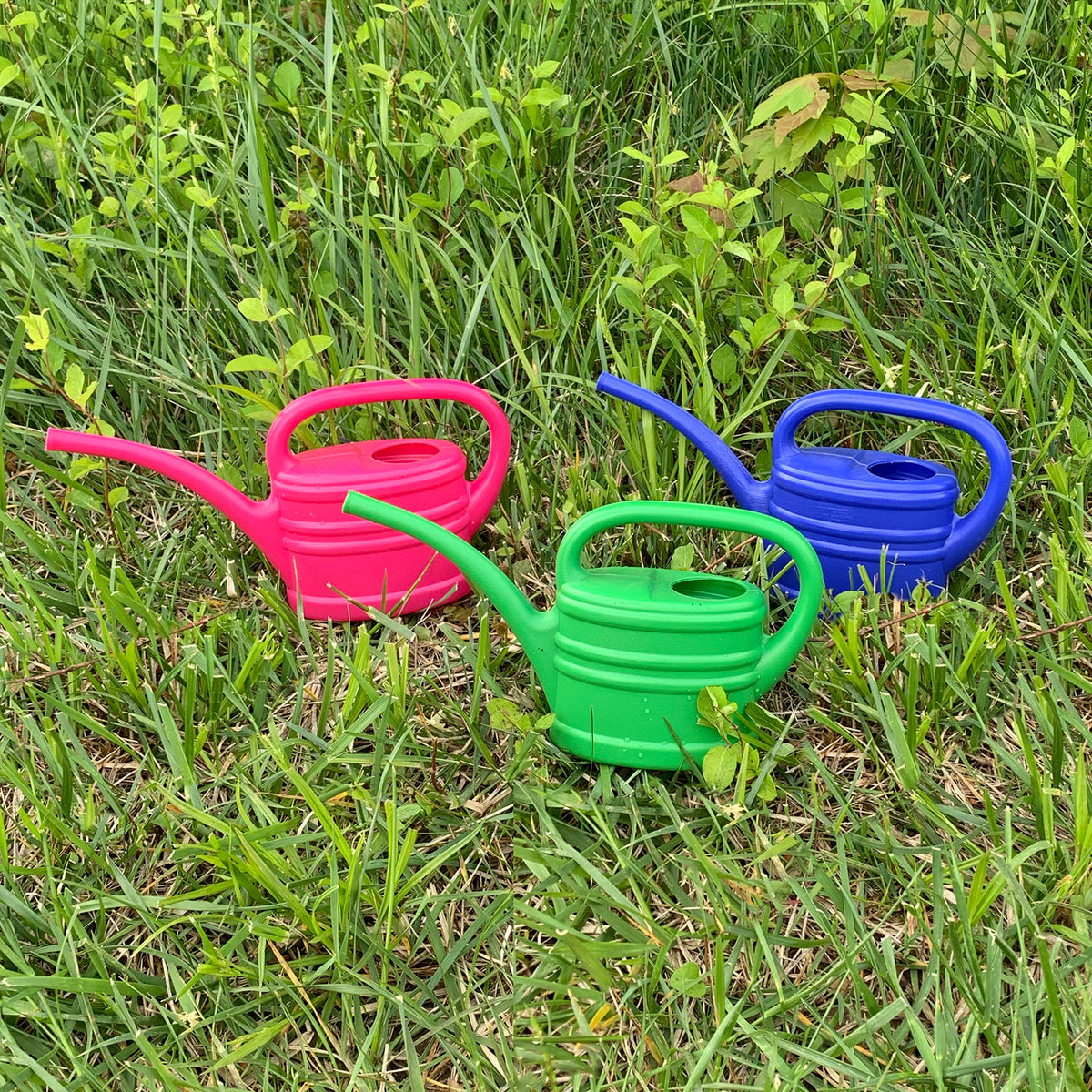 1 pt Pink Plastic Watering Can - Garden Your Way 