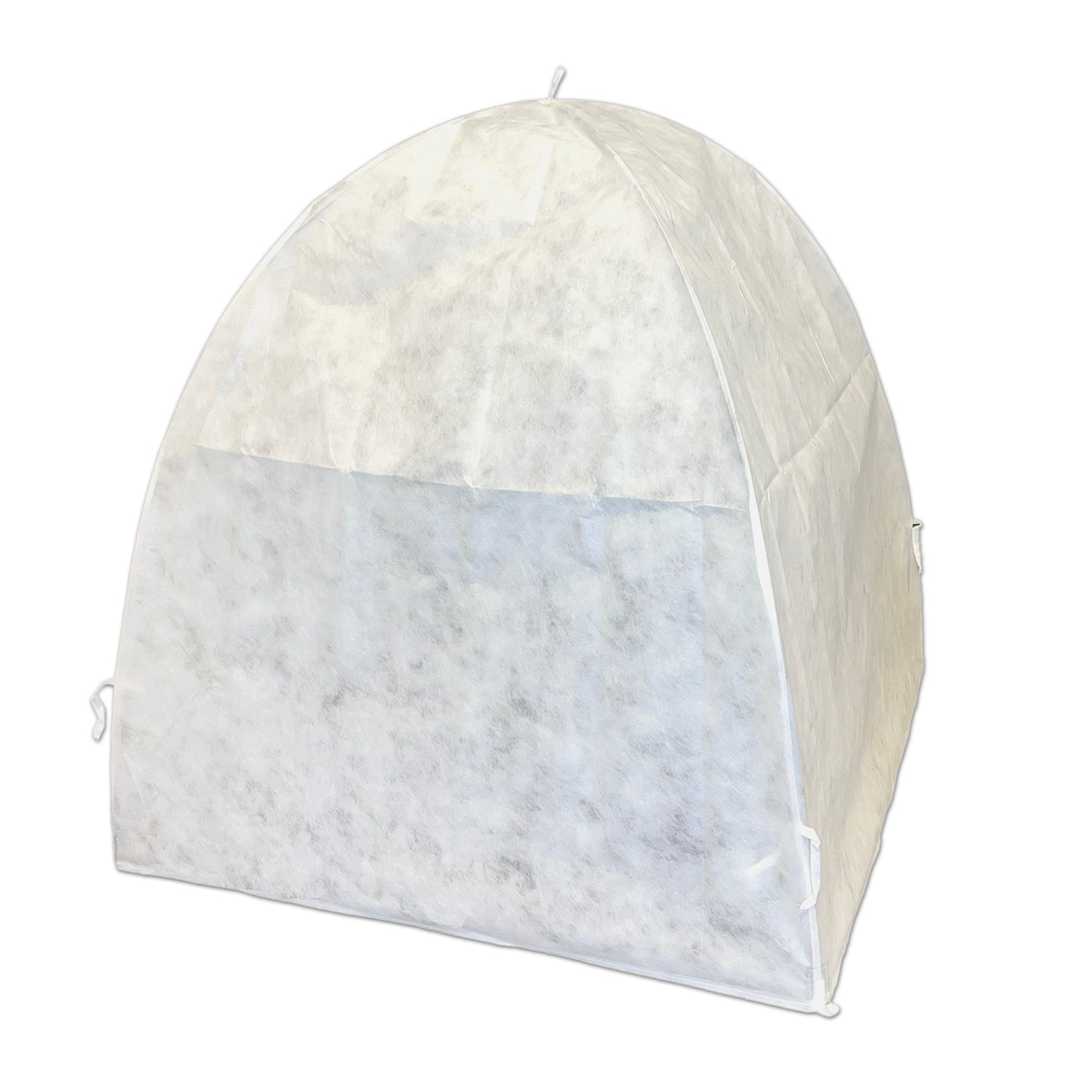 Giant Easy Fleece Dome Plant Protection Cloche, 36&#39;L x 36&quot;W x 37&quot;H, frost-resistant, UV-stabilized polypropylene fleece with steel hoops.