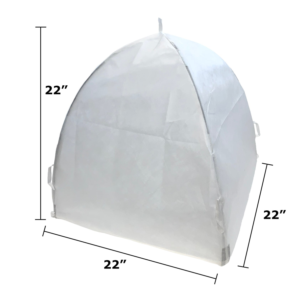 Standard Easy Fleece Dome Plant Protection Cloche, 22&quot; dimensions, breathable insulation against frost and pests.