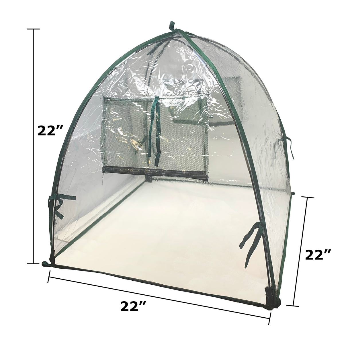 Standard Easy Poly Dome Plant Protection Cloche, 22&quot; x 22&quot; x 22&quot;, heavy-duty polyethylene, garden cloche for early planting protection against weather and pests.