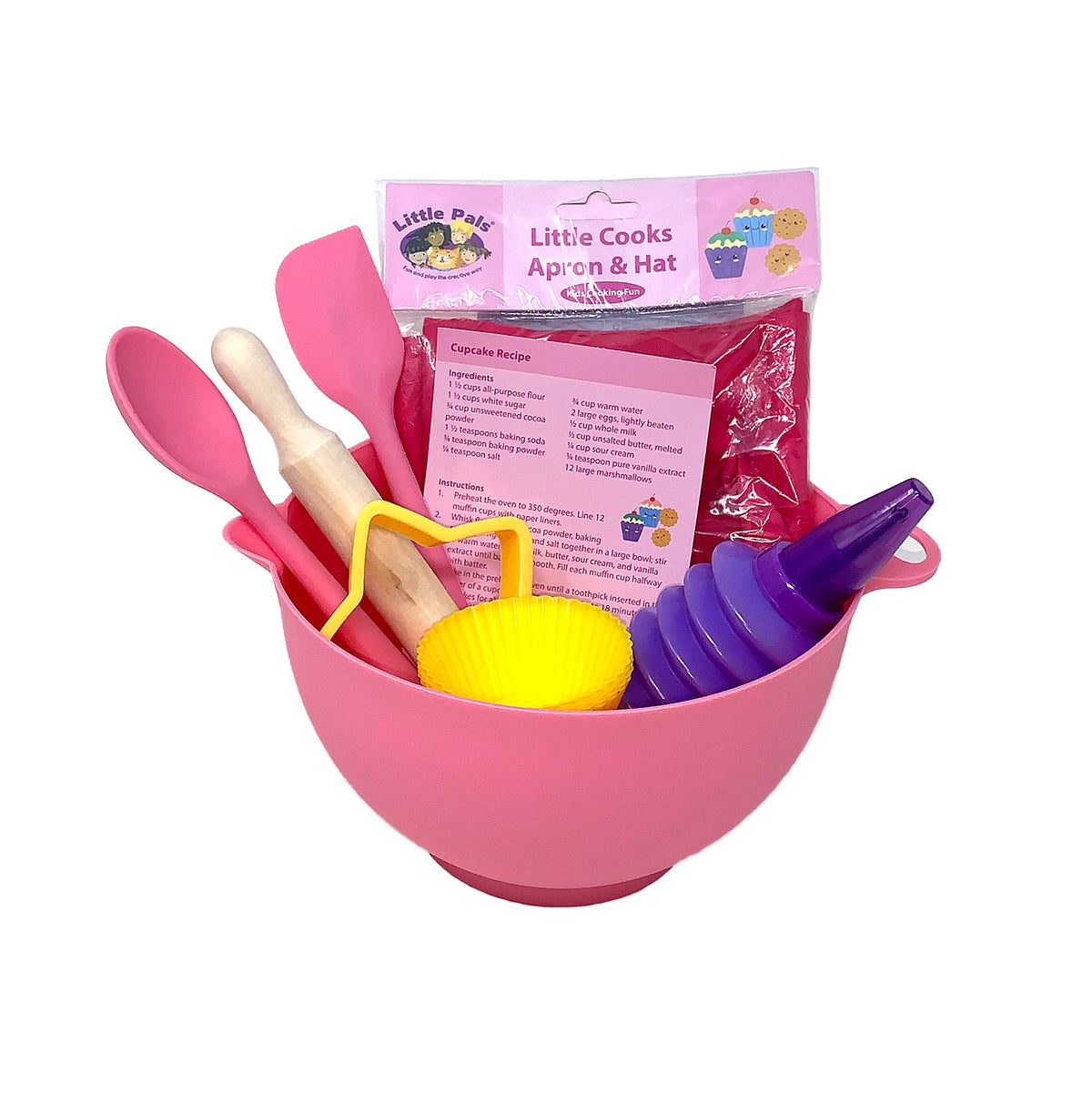 Little Pals 14-Piece Kids Baking Set, Pink - Garden Your Way 