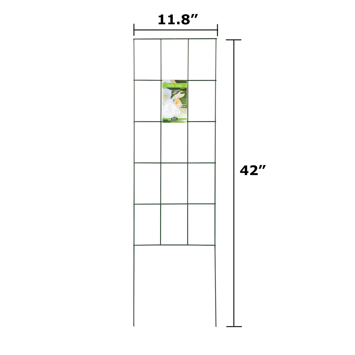 Rectangle Plant Trellis, 11.8&quot; L x 42&quot; H, sturdy support for climbing plants.