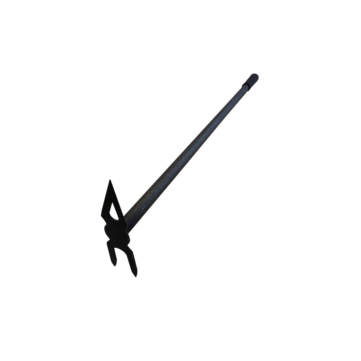 DeWit Comby Long Handle Tool - 2-Tine Cultivator and Diamond Shaped Hoe, Head: 8&quot;L x 2.8&quot;W Total: 33&quot;L