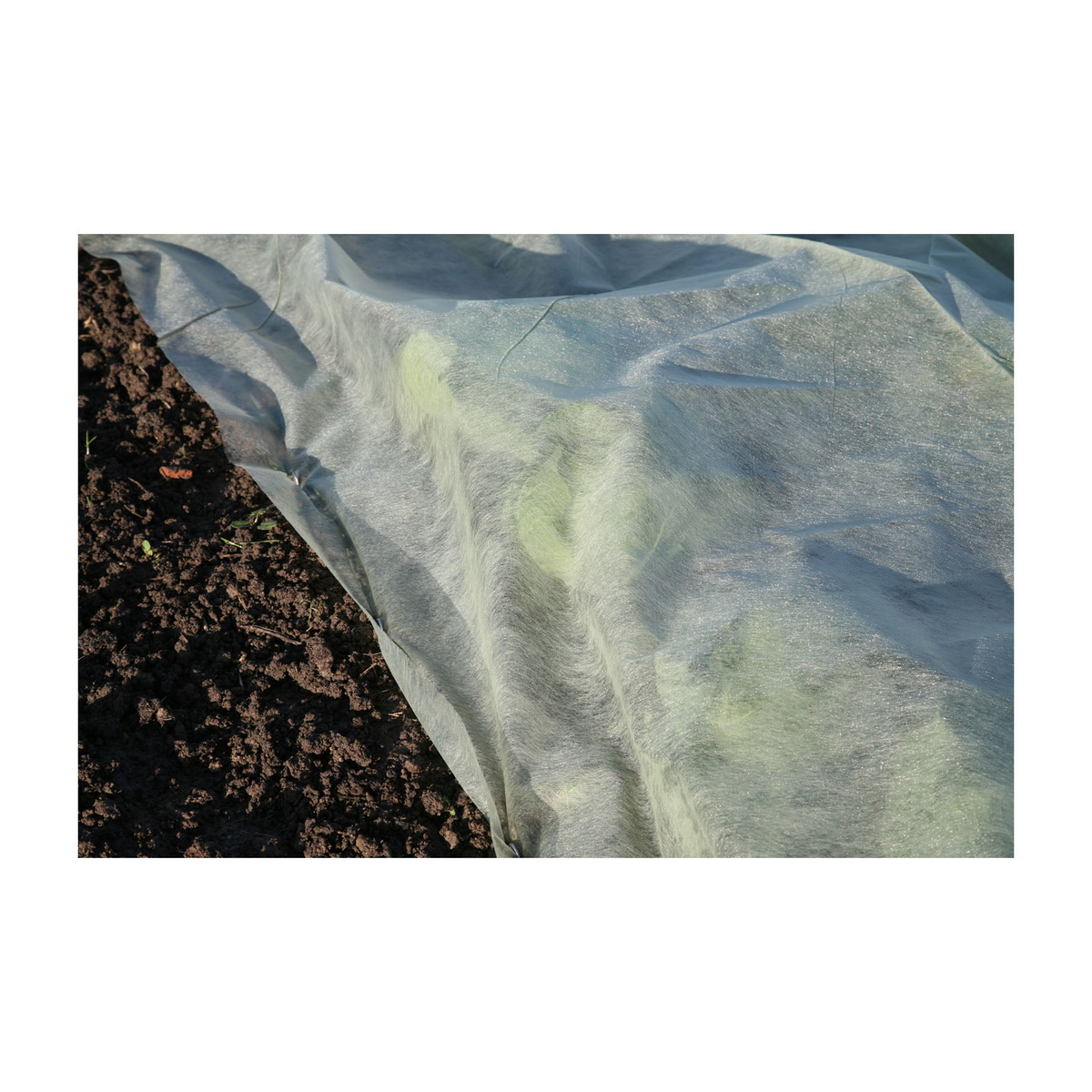 Extra Thick Fleece Blanket for plant frost protection and pest barrier.