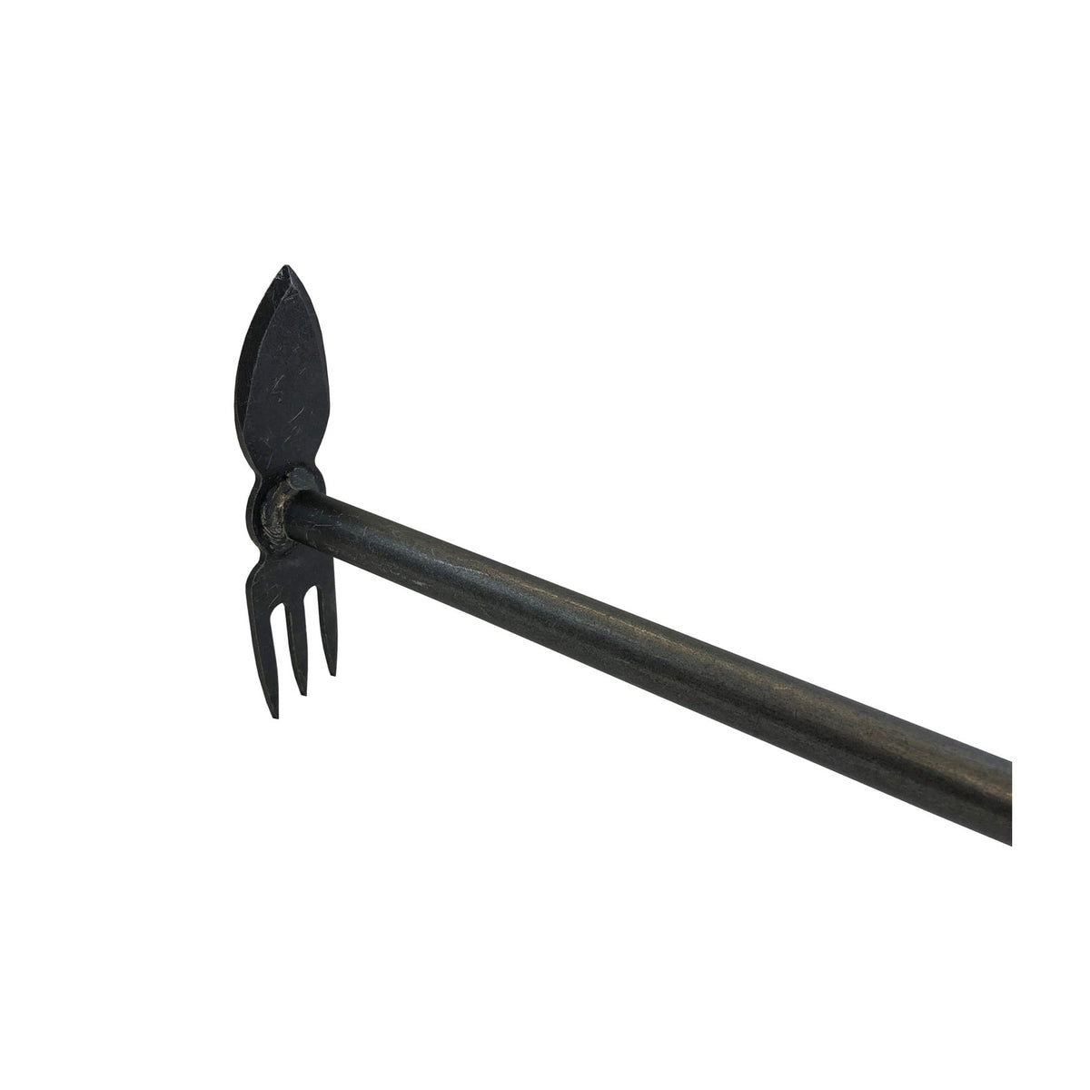 DeWit Comby Long Handle Tool - 3-Tine Cultivator and Heart Shaped Hoe, Head: 8&quot;L x 2.8&quot;W Total: 32&quot;L