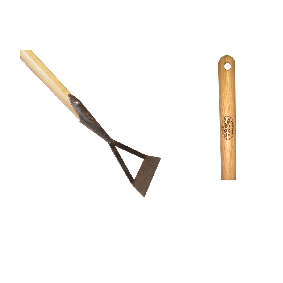 DeWit Long Handle Dutch Hoe, Head: 2&quot;L x 5&quot;W Total: 62&quot;L 2.4lbs