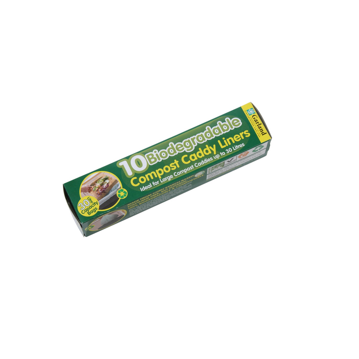 Biodegradable caddy liners for Jumbo Compost Caddy, 10pk box.