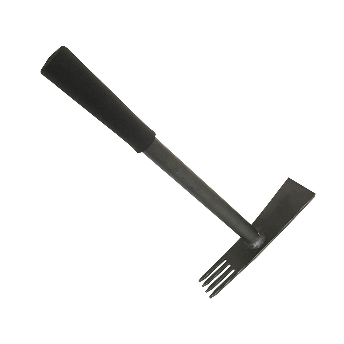 DeWit Comby Tool - 4-Tine Cultivator and Straight Edge Hoe, Head 7.5&quot;L x 2&quot;W Total: 14&quot;L