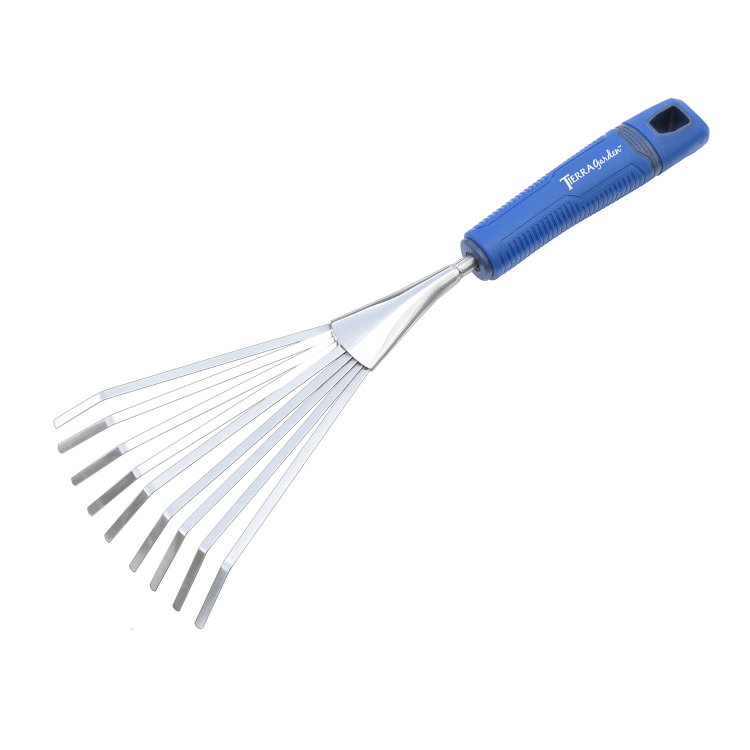 Stainless Steel Hand Rake with TPR Handle - Garden Your Way 