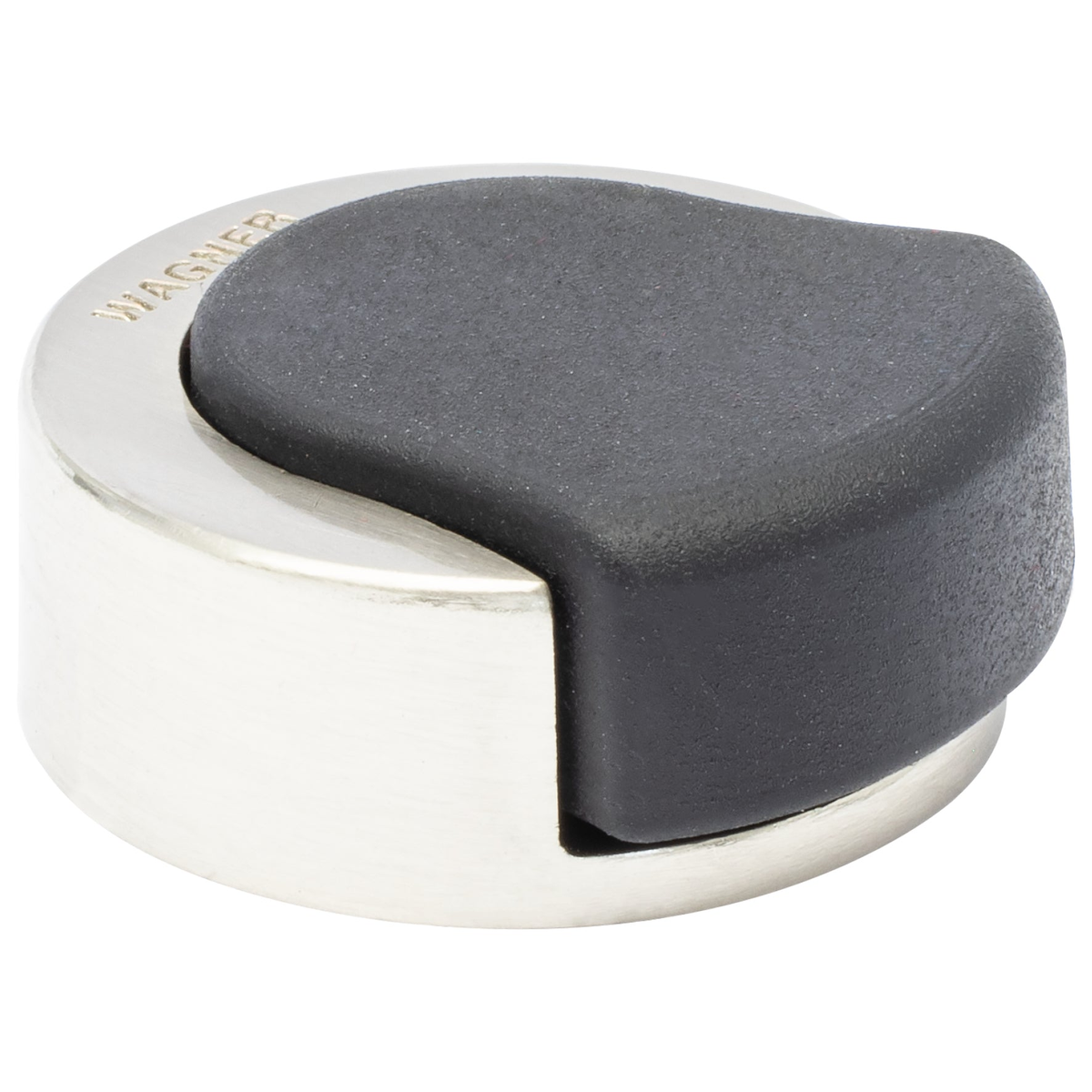 door stopper brushed metal floor wall mount satin-finished zinc rubber soft stop