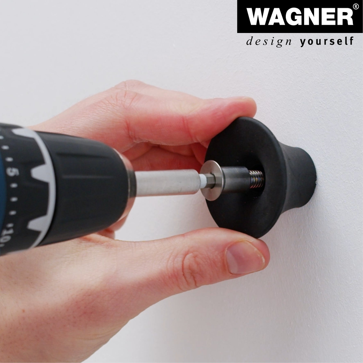 Installing Wagner Slate/Light Gray Tulip Design Multipurpose Wall Hooks.