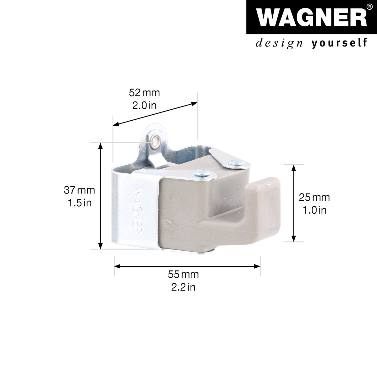 Garage garden tool storage organizer small hook system dimensions diagram.