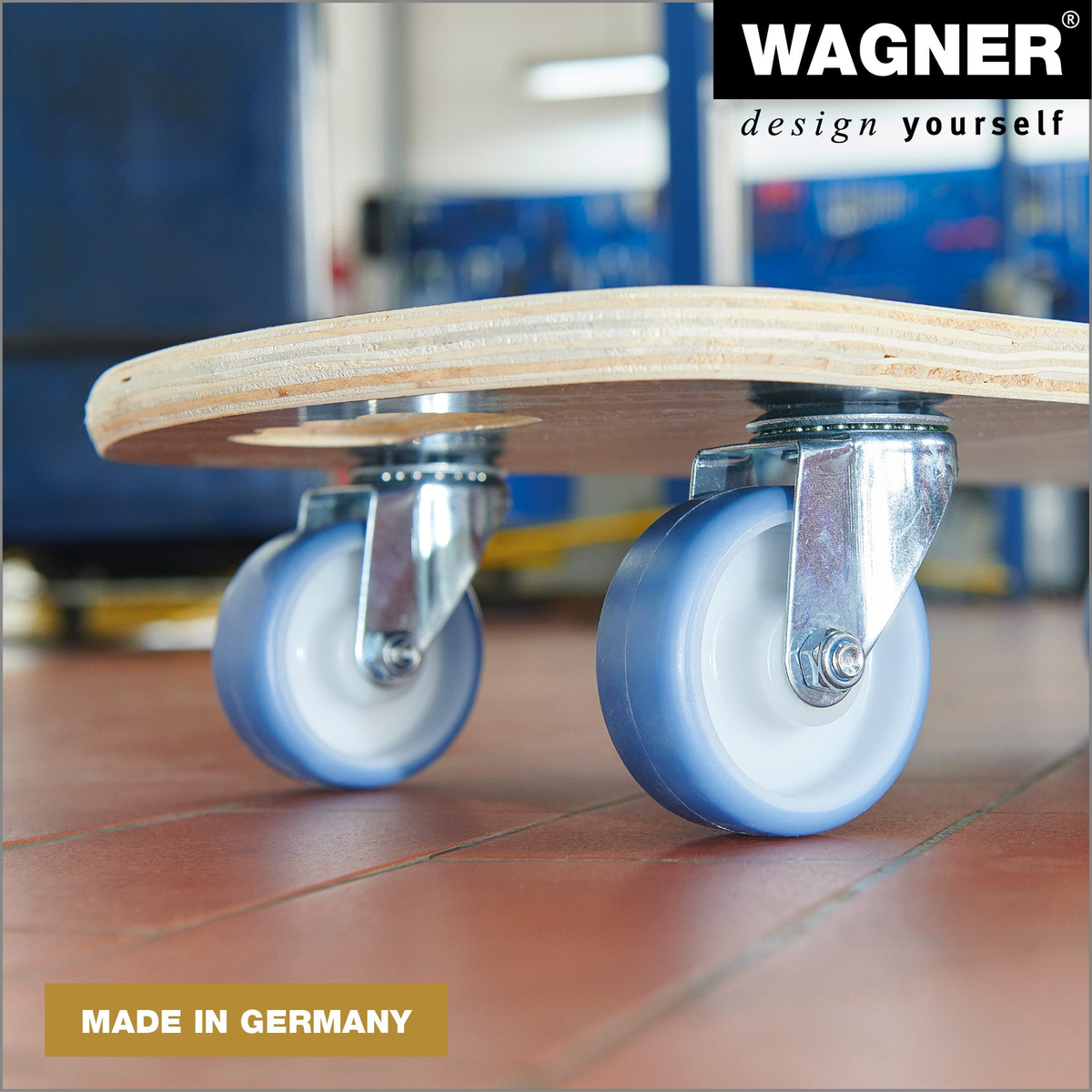 WAGNER Maxigrip Wood Furniture Moving Dolly with 660 lb Capacity and ULTRASOFT Castors