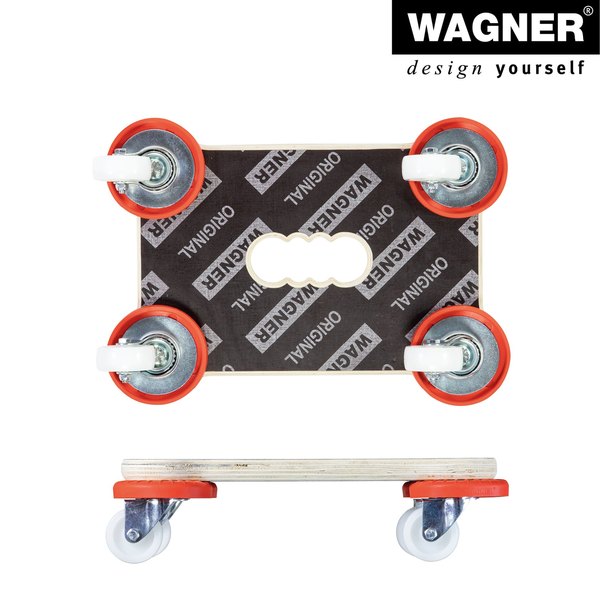 9&quot; Mini Maxigrip 440 lb Capacity Wood Furniture Moving Dolly with corner protectors and durable casters.